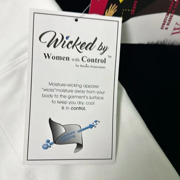 NWT Wicked by women with control white pants and skirt combo medium - Picture 4 of 7